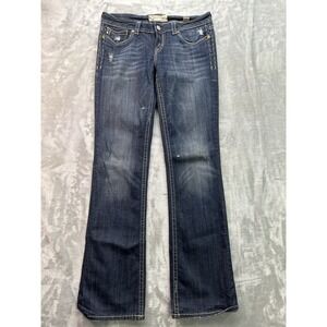 MEK Denim Jeans Womens Sz W31 L36 Blue Berkeley BootCut Western Cowgirl Low Rise